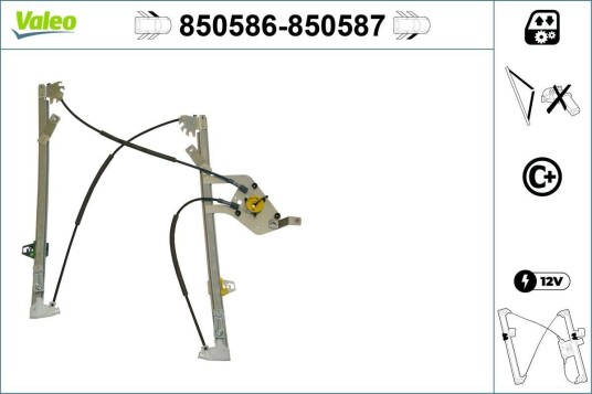 Vindusheis VALEO 850586 Vindusheis VALEO 850586