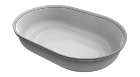 Ekstra Matskål Grå Delt