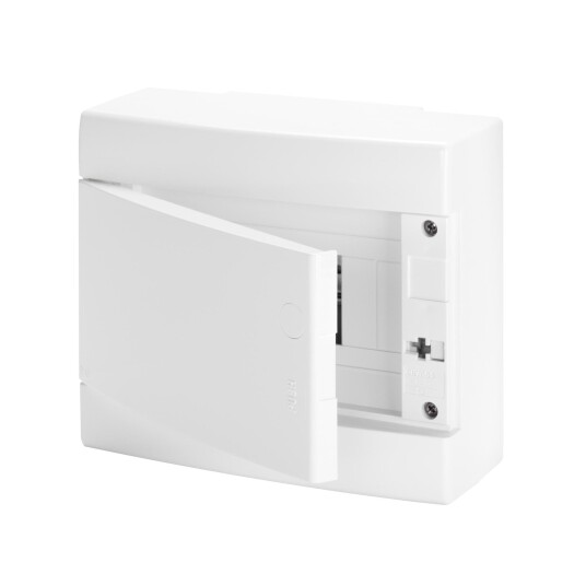 Gewiss Fordelingsskap 12 Moduler Med Jordskinne Hvit Front IP40