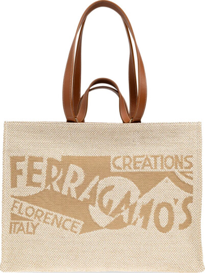 Ferragamo Dame Vesker Beige ONE SIZE,
