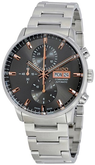 Mido Herreklokke M016.414.11.061.00 Commander Grå/Stål Ø42.5 mm