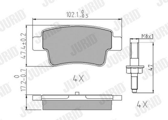 Bremseklosser JURID 573166J Bremseklosser JURID 573166J