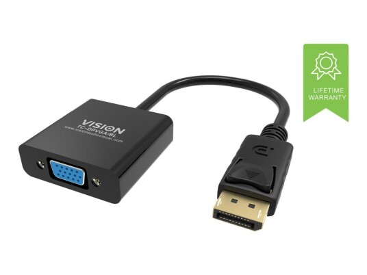 VISION Professional - video adapter - DisplayPort til HD-15 (VGA) VISION Professional - video adapter - DisplayPort til HD-15 (VGA)