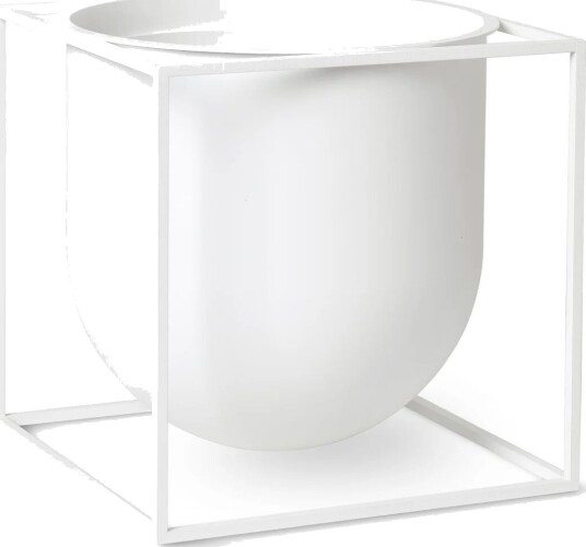 Audo Copenhagen Kubus blomsterpotte 23 cm Hvit