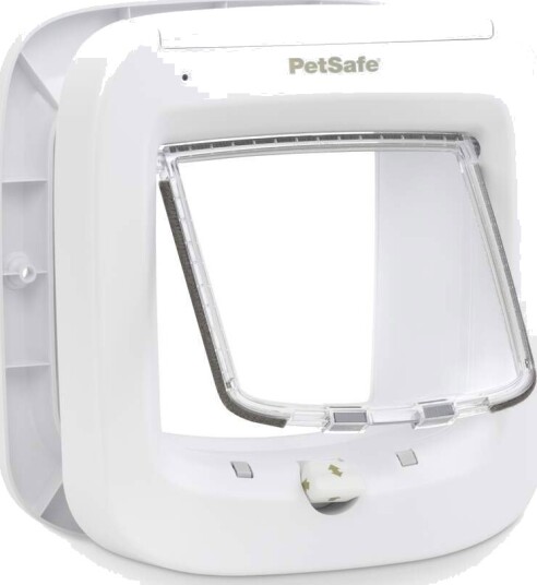 PetSafe Katteluke med Mikrochip 22x23,9 cm Hvit
