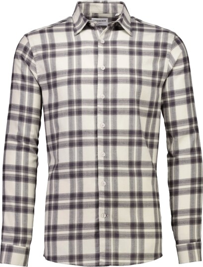 Lindbergh Brushed Check Shirt L/S Cream L