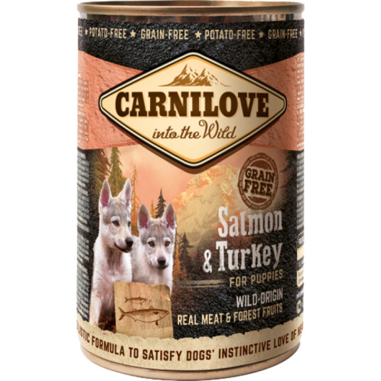 Carnilove Våtfôr til valper med Laks og Kalkun 6 x 400 g