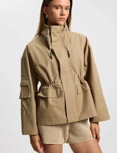 Rethinkit Studios Tech Coat Cloud Beige M Rethinkit Studios Tech Coat Cloud Beige M