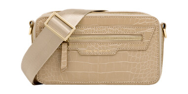 Bobbi Camera Bag Warm Beige Croco