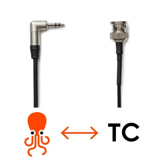 Tentacle Kabel Tentacle to BNC 3.5mm jack til BNC 40cm Tentacle Kabel Tentacle to BNC 3.5mm jack til BNC 40cm