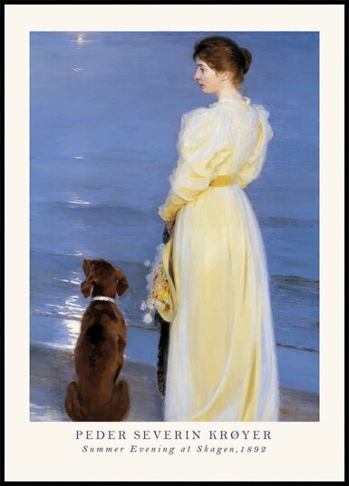Summer Evening at Skagen Peder Severin Krøyer Plakat Plakat / 40x50cm