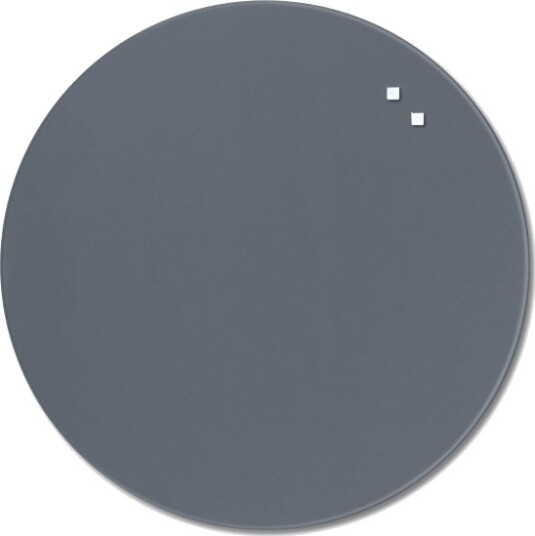 Magnetisk Naga Glastavle Cirkel Ø45 Cm Grå