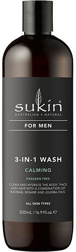 Sukin Men 3-i-1 Vask Beroligende 500 ml