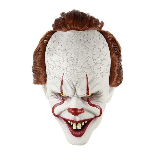Pennywise-maske i Latex - Halloween Pennywise-maske i Latex - Halloween