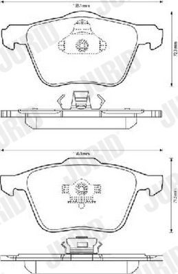 Bremseklosser JURID 573142J Bremseklosser JURID 573142J