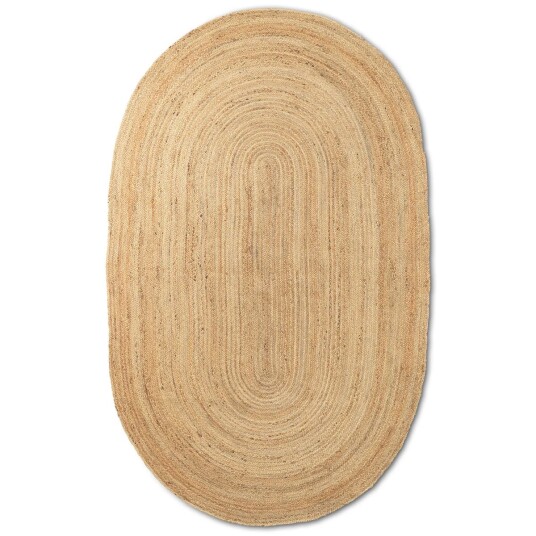 ferm LIVING Eternal jutegulvteppe oval large Natural