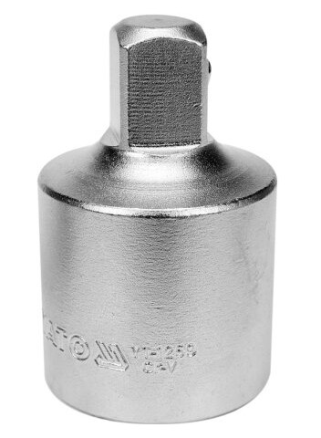 Yato Yt-1255, Enkel Enhet, Støpseladapter, Krom-Molybden-Stål, 3/8", Satin, 34 Mm