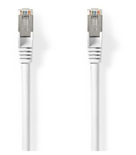 Nedis Cat 8.1 S/FTP nettverkskabel 15m Hvit - Dobbeltskjermet for 2000 MHz