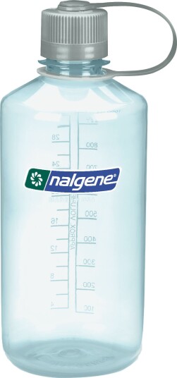 Nalgene 1L Narrow Mouth Sustain SEAFOAM OneSize, Light Green/Silver Nalgene 1L Narrow Mouth Sustain SEAFOAM OneSize, Light Green/Silver