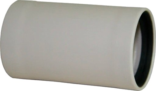 Smartline 40 mm PP dobbeltmuffe off white