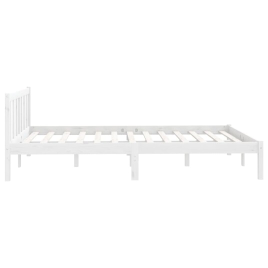 vidaXL Sengeramme hvit heltre furu 150x200 cm 5FT King Size