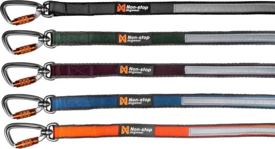 Non-Stop Dogwear Move Hundebånd 1,5m Oransje med Twist-lock Karabinkrok Non-Stop Dogwear Move Hundebånd 1,5m Oransje med Twist-lock Karabinkrok