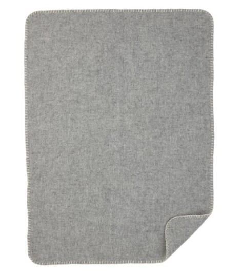 Klippans yllefabrik Klippan Ullpledd Soft Wool Baby Lysegrå