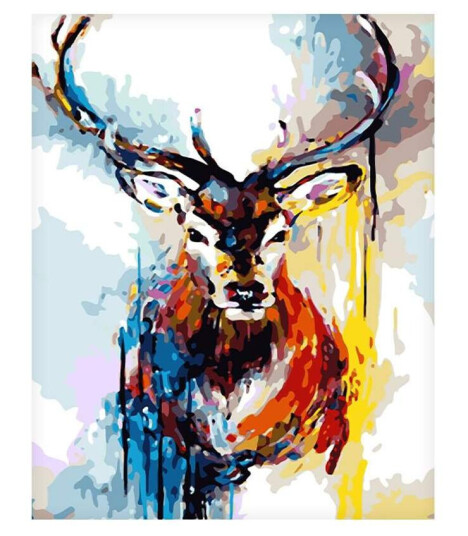 Lerretsposter, Hjort - 60 x 75 cm