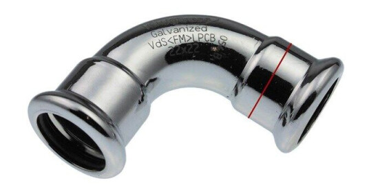 Vsh Fabrieken Xpr carbon elbow 90 deg. ff 35 Vsh Fabrieken Xpr carbon elbow 90 deg. ff 35