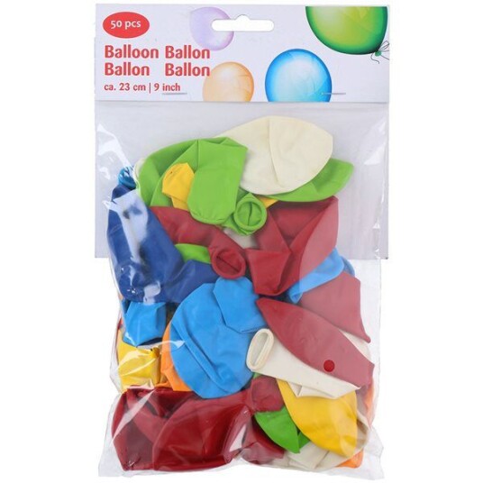 50 pakning ballonger 23cm