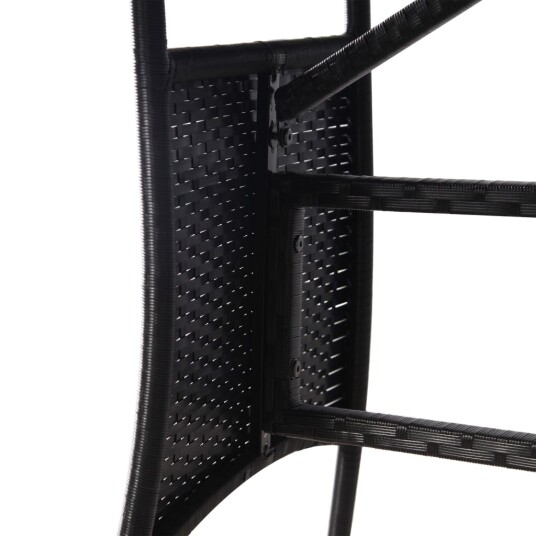 Hagebord svart 170x80x74 cm polyrotting Hagebord svart 170x80x74 cm polyrotting