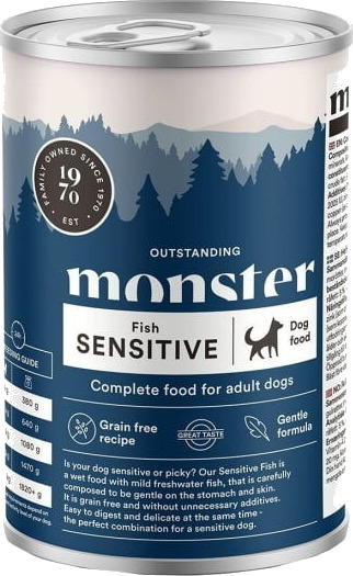Monster Pet Food Sensitive Dog Food med Fisk 400 g