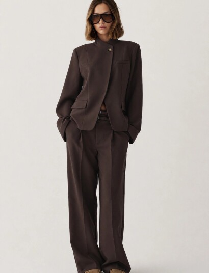 Noella N Monique Blazer Brown M Noella N Monique Blazer Brown M