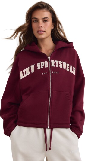 aim´n Varsity Sweat Zip Hood - Burgundy - L