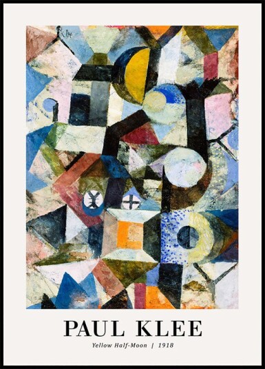 Yellow Half Moon 1918 by Paul Klee Plakat Plakat / 100x150cm