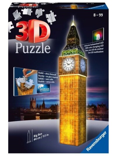 Ravensburger Big Ben 3D Puzzle- Night Edition 3D Puslespill