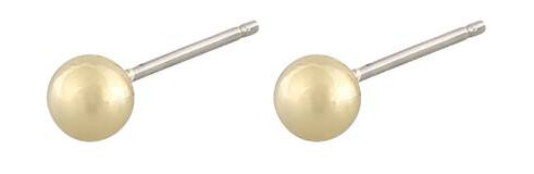 Snö Of Sweden Amsterdam Earring Plain Gold 4mm
