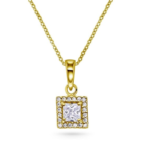 Pan Jewelry Smykke i 925 forgylt sølv med zirkonia Pan Jewelry Smykke i 925 forgylt sølv med zirkonia