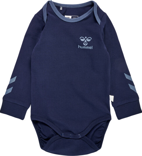 Hummel Body L/æ   hmlMaule   Blå   Hummel   2 år (92)   Langermet Body