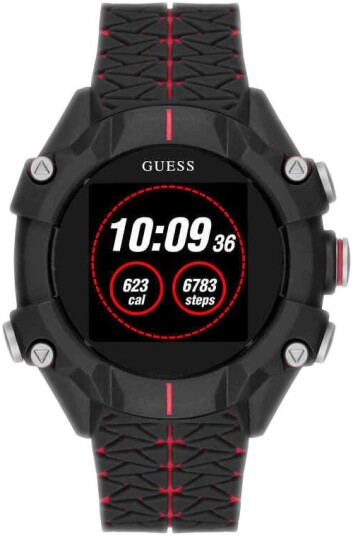 Guess Herreklokke C3001G1 LCD/Gummi Ø47 mm