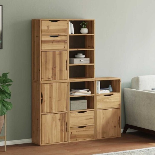 Sideskap 5 stk ODDA 40x24x79 cm heltre furu