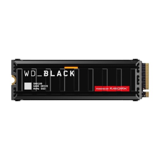 SANDISK WD Black SN8100 SSD 2TB M.2 2280 PCIe 5.0 Med varmespreder WDS200T1XHM 00CMT0