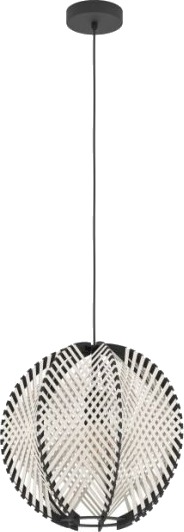 Eglo Waverton Pendellampe Ø400 E27 Svart/Tre/Hvit Eglo Waverton Pendellampe Ø400 E27 Svart/Tre/Hvit