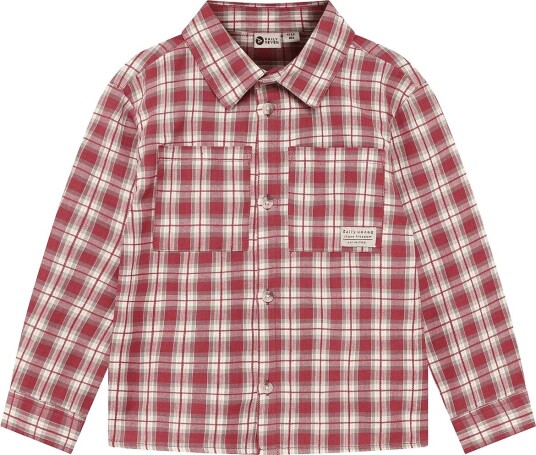 Daily 7 Shirt Longsleeve Check   Red   110