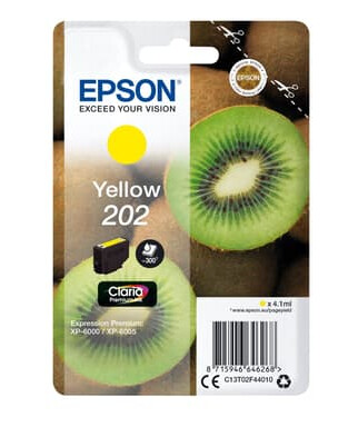 Epson Blekk Gul 4.1ml 202 - Xp-6000/xp-6005