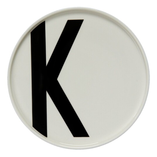 Design Letters tallerken K Design Letters tallerken K