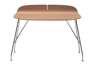 Kartell Earl of Wood Skrivebord Krom/ Lyst Tre