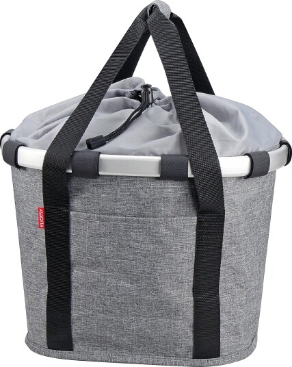 Klickfix sykkelkurv til front Twist Silver