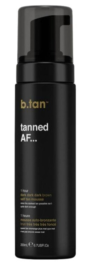 B.Tan Tanned AF Mousse Dark Brown 200 ml Selvbruning