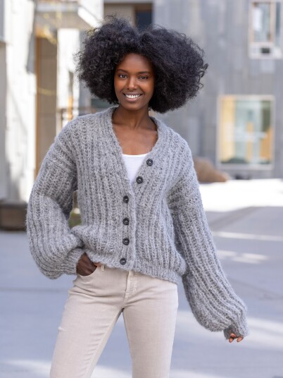 Bæstmor 03 17A Sunstone kort cardigan Bæstmor 03 17A Sunstone kort cardigan